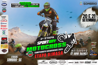 Nos dias 20 e 21 de setembro, a cidade de Sombrio (SC) ser o palco da segunda etapa do SportBay Campeonato Catarinense de Motocross 2025 
