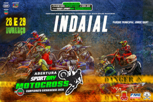cidade de Indaial ser� o ponto de partida para a temporada 2026 do SportBay Campeonato Catarinense de Motocross.